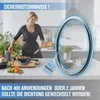 A woman is cooking in a kitchen, with a close-up of a sealing ring in the foreground. Produktbild-Vorschau