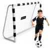 But de football 180 x 120 cm, but robuste en acier blanc, Voir les images du produit 1