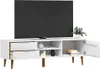 vidaXL TV skříňka MOLDE bílá 158x40x49 cm Masivní Náhled obrázku produktu 5