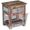 vidaXL Table d'appoint avec 1 tiroir Vieux bois massif Voir les images du produit 8