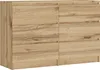Commode 6 tiroirs, couleur : chêne Wotan, 120 cm x 39 cm x Voir les images du produit 1