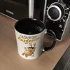 Fauler Hund Kaffeebecher in schwarz mit Spruch Meine Produktbild-Vorschau 5