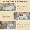 OKWISH Table Basse Relevable - avec 4 Tabourets et Tiroir, Voir les images du produit 5