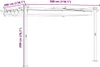 vidaXL Tente de jardin Crème 300 x 300 x 200 cm Polyester Voir les images du produit 8