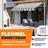 KESSER® Klemmmarkise mit Handkurbel Balkon, Balkonmarkise Produktbild-Vorschau 2