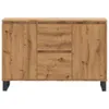 Buffet chêne artisanal 101,5x35x70 cm bois d'ingénierie Voir les images du produit 4