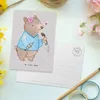 Mr. & Mrs. Panda Ansichtskarte Arzthelferin Herz - Grau Produktbild-Vorschau 3