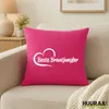 Huuraa Kissenbezug Beste Brautjungfer Herz 40x40cm Fuchsia Produktbild-Vorschau 2