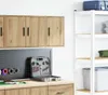 vidaXL Garagen-Wandschrank Artisan-Eiche Holzwerkstoff Produktbild-Vorschau 3