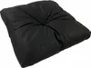 A black cushion on a white background. Voir les images du produit