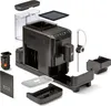 An exploded view of a coffee machine and its components, laid out on a white background. Produktbild-Vorschau