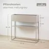 osoltus Pflanzkasten Raumteiler cube Warmgrey Grau Konsole Produktbild-Vorschau 3