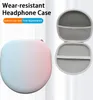 A product image showcasing a headphone case, with one closed and one open, highlighting its features. Produktbild-Vorschau