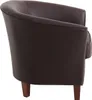 Max Winzer Sessel Livia - pigmentiertes Nappaleder braun - Produktbild-Vorschau 4