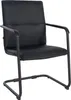 A black cantilever chair with armrests against a white background. Anteprima dell’immagine prodotto