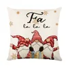4er Set Weihnachten Kissenbezug 45x45cm Dekokissen Produktbild-Vorschau 2