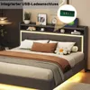 Polsterbett 140x200cm mit USB Steckdose und LED Produktbild-Vorschau 4