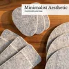Zestaw 6 podkładek filcowych Intirilife w kolorze szarym - Podgląd zdjęcia produktu 7