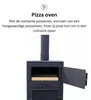 VIK - Juno Pizza oven tuinhaard zwart Productafbeelding-voorbeeld 10
