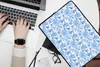 MuchoWow® Laptop Hülle 14 ZollBlumen - Muster - Blau Produktbild-Vorschau 2