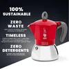 Bialetti Moka induction, Mokka-Kanne, 0,1 l, Rot, Silber, Produktbild-Vorschau 10