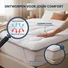 CASABEL Cloud Matras Topper 90 x 200 cm van microvezel - Productafbeelding-voorbeeld 4