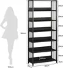 Tribesigns Bücherregal mit 6 Ebenen,190cm groß Produktbild-Vorschau 7