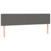 vidaXL Testiere 2 pz. Grigio 100x5x78/88 cm in Pelle finta Anteprima dell’immagine prodotto 1