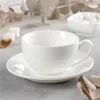 Tasse à thé Wilmax avec soucoupe, 400 ml, porcelaine Voir les images du produit 1
