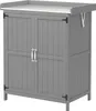 Gartenschrank Holz, Geräteschuppen wetterfest 74x43x88cm, Produktbild-Vorschau 1
