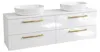 Meuble-lavabo ONE avec 4 tiroirs, blanc brillant, 120 x 50 Voir les images du produit 1