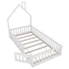 Lit de camp pour enfants avec design de cheminée, barrière Voir les images du produit 13
