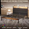 DEWINNER Cadre de lit 140 x 190 avec Base en métal, lit 2 Voir les images du produit 3