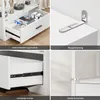 BROTTAR 64,7" Glasvitrine Weiß mit LED-Beleuchtung, Produktbild-Vorschau 6