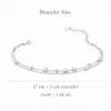 Silbernes Stern Armband Damen – Zartes Doppelketten Armband Produktbild-Vorschau 3