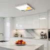DEQORI LED-Bild & Lampe 60x60 cm Weiß 'Abstrakte Bergwelt' Produktbild-Vorschau 4
