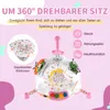 COSTWAY Baby Jumperoo, chodzik z regulowaną wysokością, Podgląd zdjęcia produktu 5