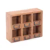 WANDREGAL "LIMA" | Mahagoni Holz, 6 Fächer | Holzregal Produktbild-Vorschau 1