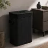 WELLHAUS Cesto per biancheria in bambù, nero, 40x30x60 cm, Anteprima dell’immagine prodotto 8