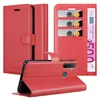A red flip-style phone case with card slots and a banknote is displayed. Náhled obrázku produktu