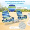 COSTWAY 2 Strandstühle und Tisch Set mit verstellbarer Produktbild-Vorschau 2