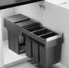 Poubelle Hailo cuisine encastrable sous meuble 40 cm 3x8 L Voir les images du produit 7