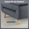 Fotel sypialny HOMCOM 3 w 1 z funkcją łóżka, regulowanym Podgląd zdjęcia produktu 5