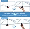 Gazebo COSTWAY 3x3m, gazebo pieghevole stabile e Anteprima dell’immagine prodotto 6