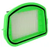 A close-up shot of a green filter with a black seal. Produktbild-Vorschau