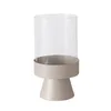 Boltze Windlicht Pallas Leuchter Eisen & Klarglas Beige Produktbild-Vorschau 3