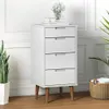 vidaXL Szafka z szufladami MOLDE biała 40x35x82 cm lite Podgląd zdjęcia produktu 2