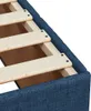 Bettgestell ohne Matratze Blau 120x200 cm Stoff Produktbild-Vorschau 7