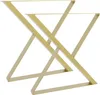2er Tischbeine Tischgestell Tischkufen Stahl 70x72 cm Produktbild-Vorschau 1