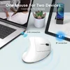 Ergonomische kabellose vertikale Maus 2.4 G+BT5.1 Produktbild-Vorschau 7